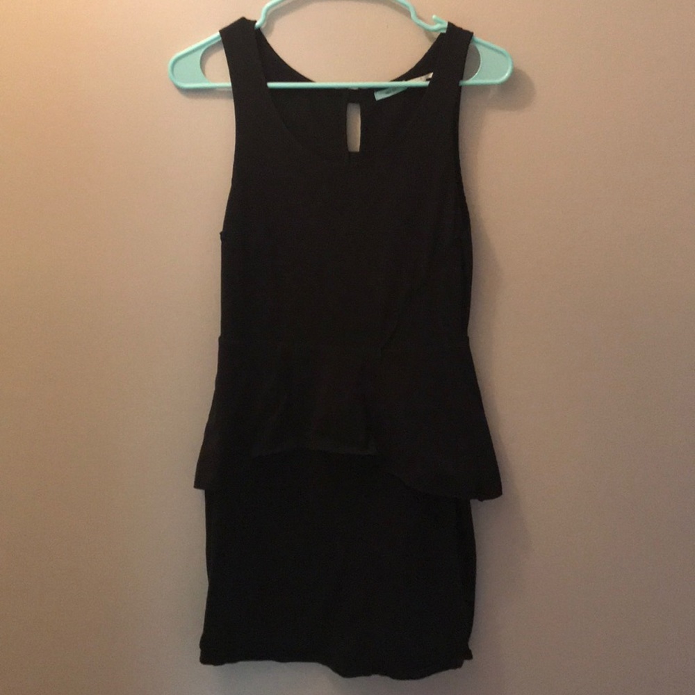 Peplum black dress